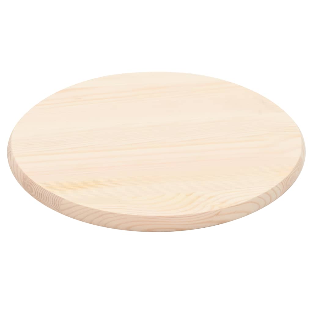 vidaXL Blat de masă, natural, 25 mm, 50 cm, lemn de pin, rotund imagine vidaxl.ro