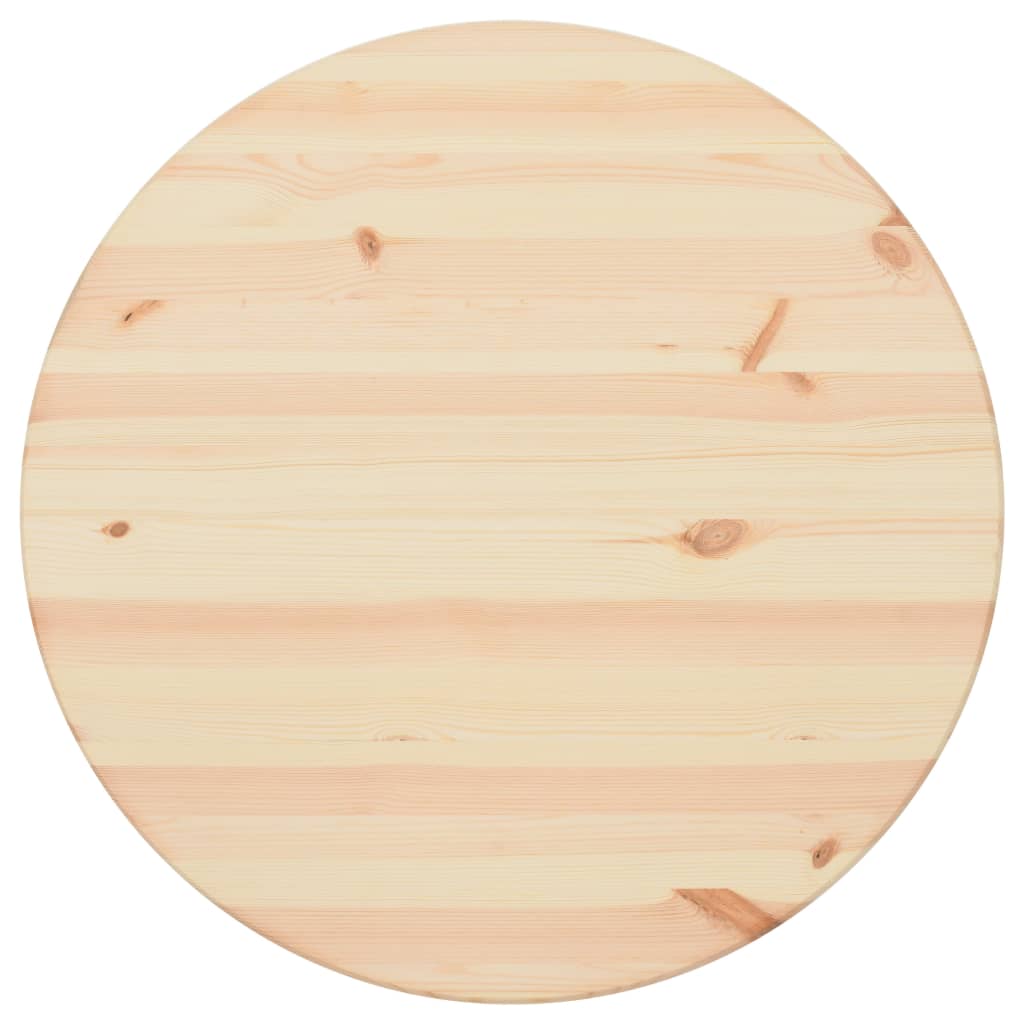 

vidaXL Tafelblad rond 25 mm 80 cm natuurlijk grenenhout