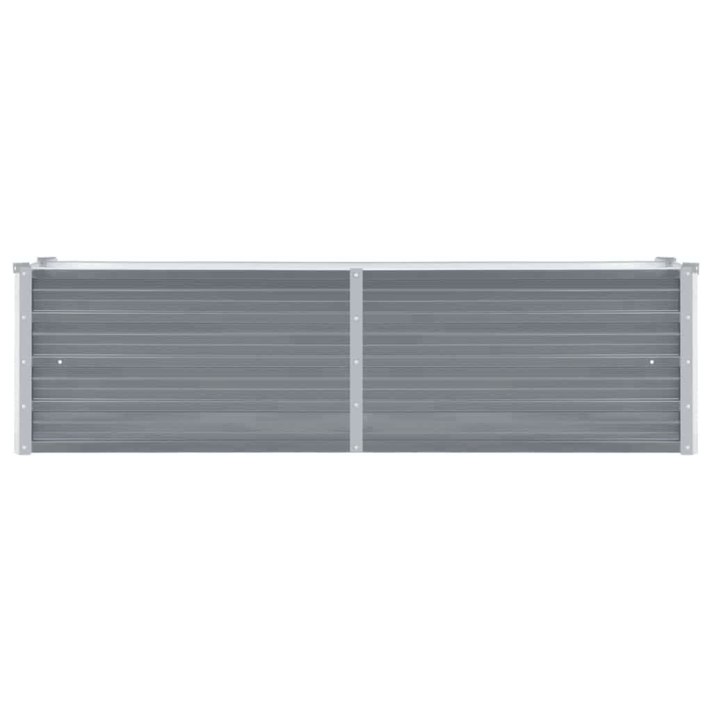 

vidaXL Plantenbak verhoogd 160x40x45 cm gegalvaniseerd staal grijs