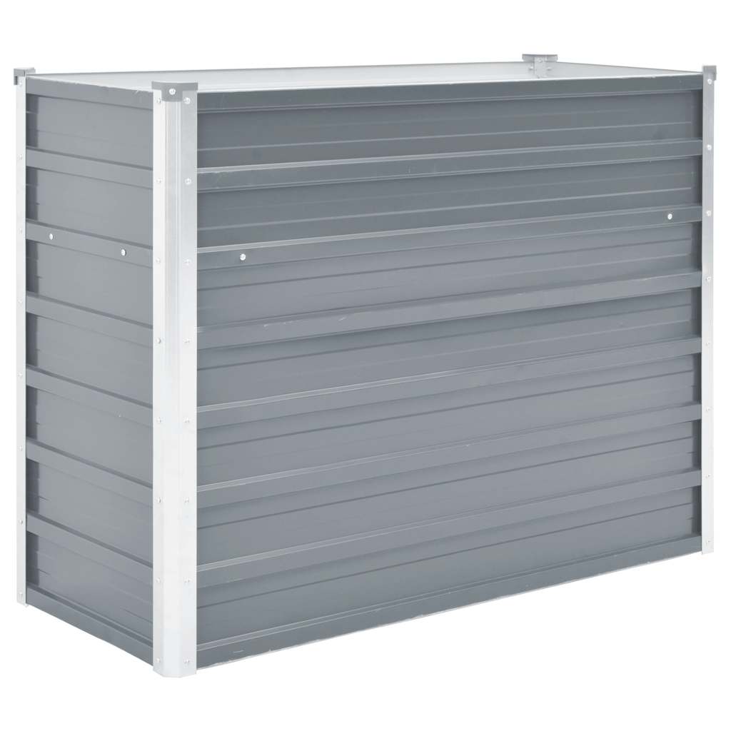 E-shop vidaXL Vyvýšený záhradný záhon, pozinkovaná oceľ 100x40x77 cm, sivý