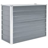 vidaXL Jardinera de jardín de acero galvanizado 100x40x77 cm gris