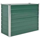 vidaXL Plantenbak 100x40x77 cm gegalvaniseerd staal groen
