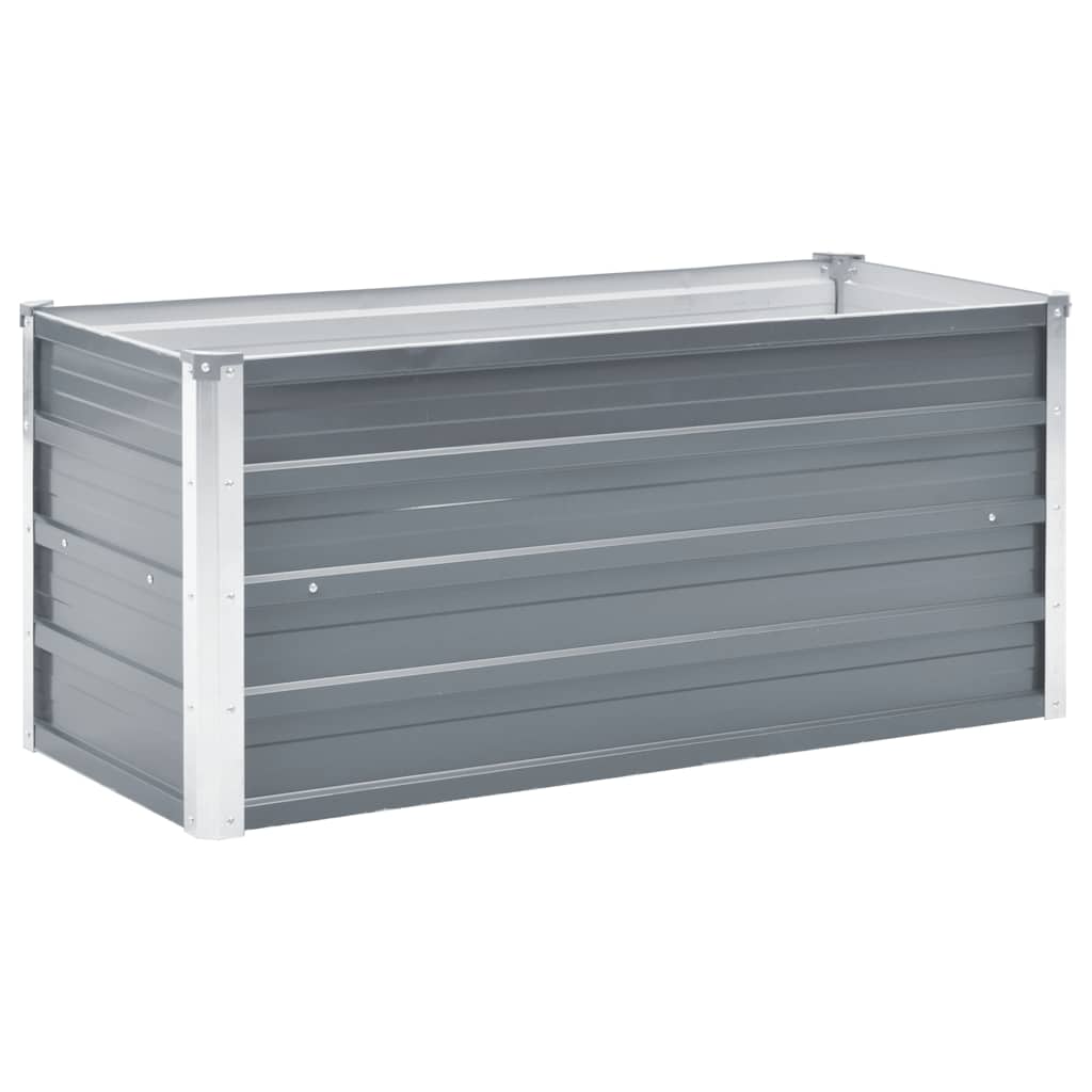 Lit Surélevé De Jardin Acier Galvanisé 100x40x45 Cm Gris VidaXL 13 width=274