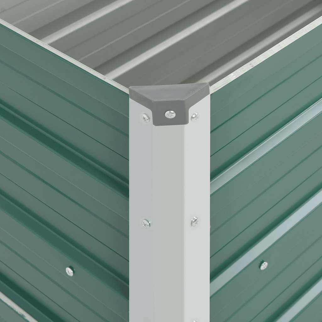 Letto Rialzato Giardino In Acciaio Zincato 100x40x45 Cm Verde VidaXL 15 width=274