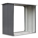 vidaXL Sodo malkinė, galvanizuotas plienas, 172x91x154cm, pilka
