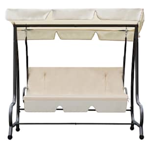 vidaXL homokfeh&eacute;r k&uuml;lt&eacute;ri hinta&aacute;gy tetőponyv&aacute;val