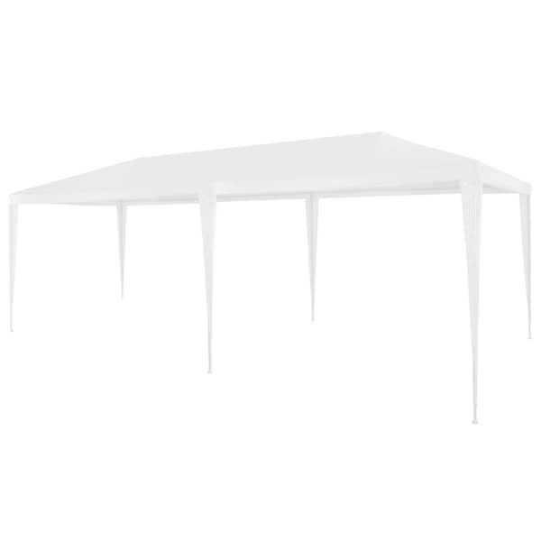 vidaXL peotelk 3 x 6 m, PE, valge