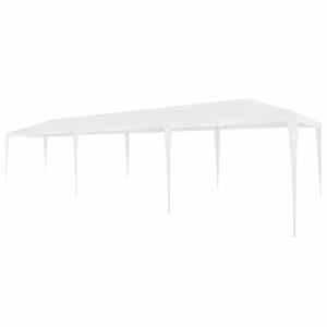 Vrtni šotor 3x9 m PE bele barve