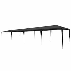 Vrtni šotor 3x12 m PE antracit