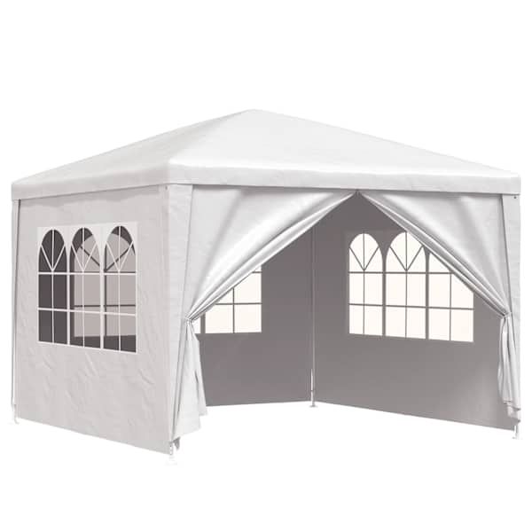 vidaXL peotelk 3 x 3 m, valge