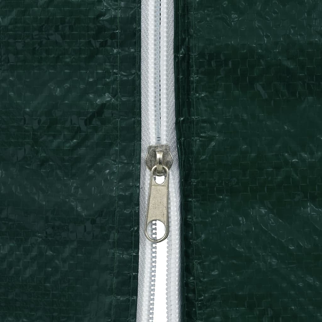 Party Tent Sidewall 2 Pcs With Zipper PE Green VidaXL 10 width=274