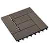 vidaXL Terrassiplaat 11 tk Tume pruun 30 x 30 cm WPC