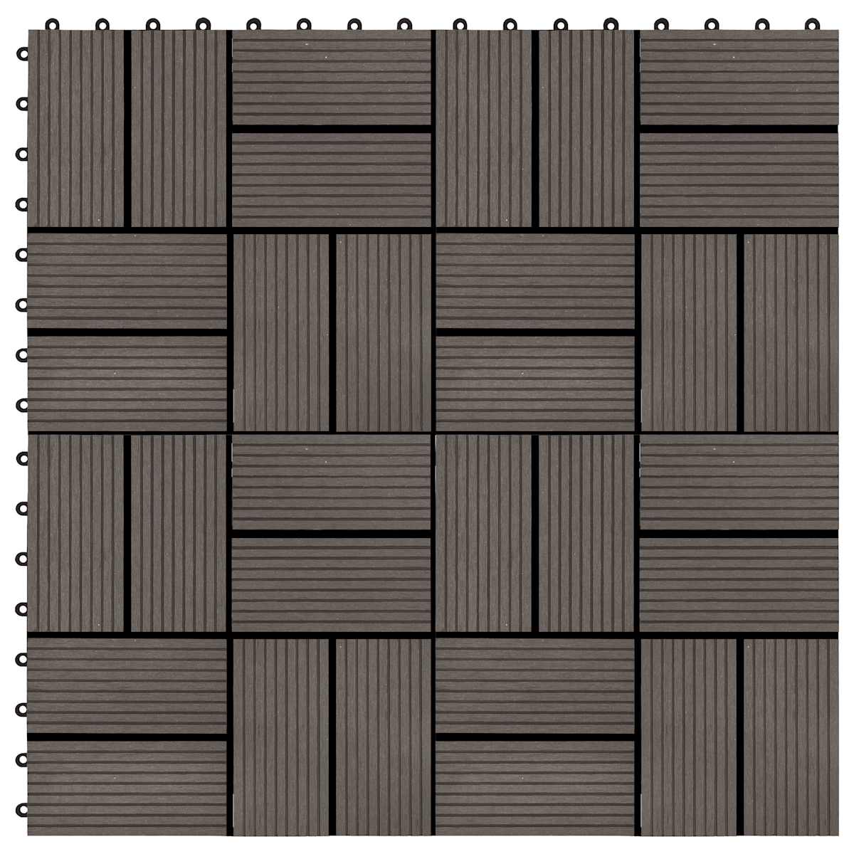 Terrasse Flise 30 x 30 cm WPC - Billede 5