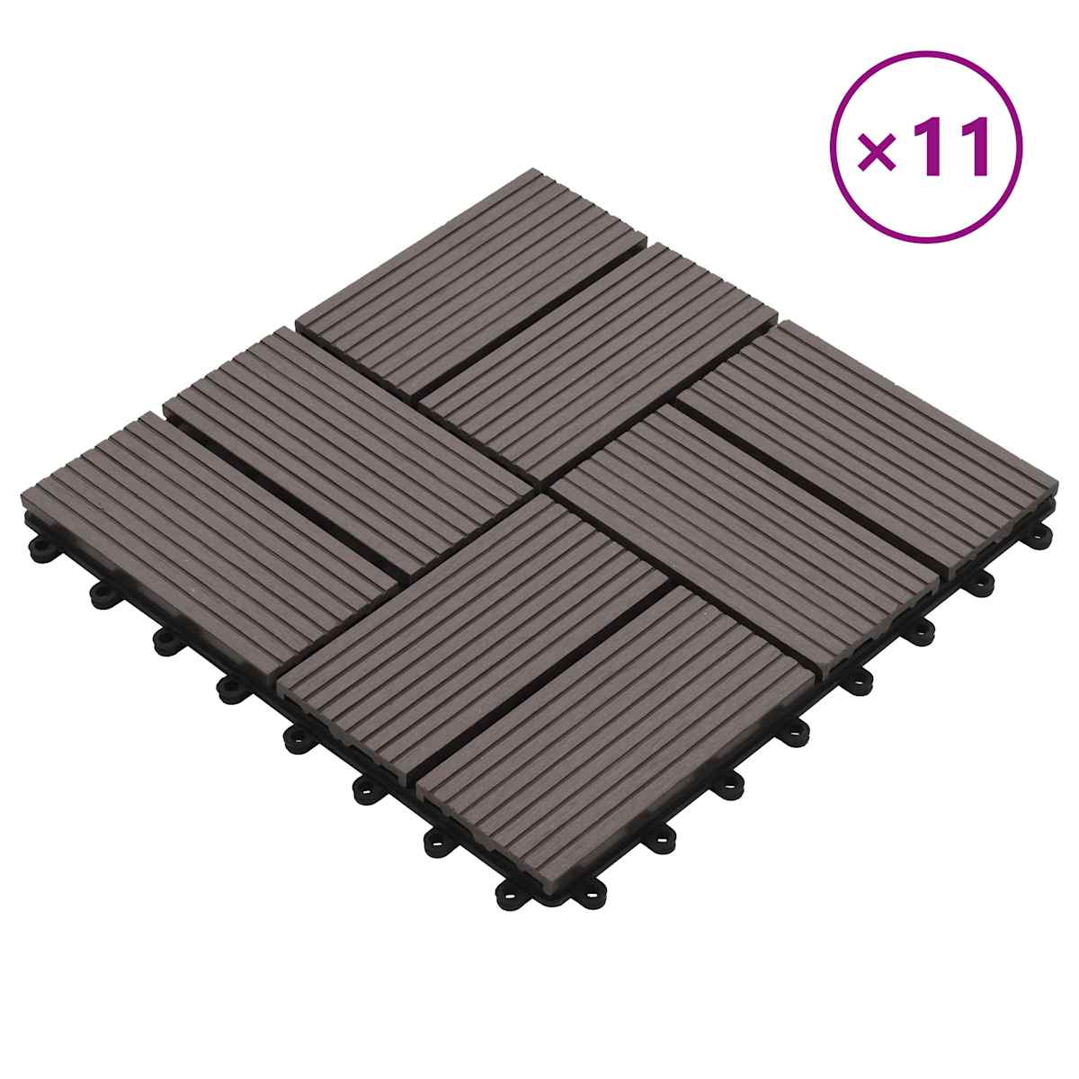 Terrasse Flise 30 x 30 cm WPC - Billede 2