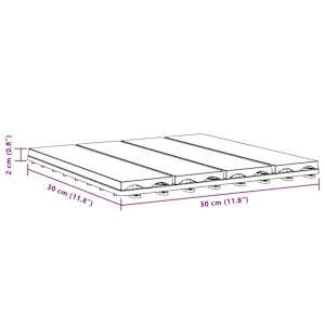 Dlažba na terasu 11 pcs Světle hnědá 30 x 30 cm Dřevoplast - obrázek 8