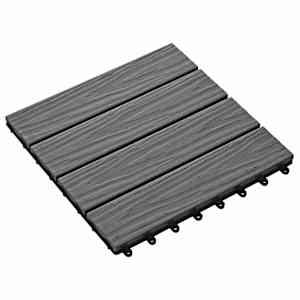 vidaXL Terrassiplaat 3D disain 11 tk Hall 30 x 30 cm WPC