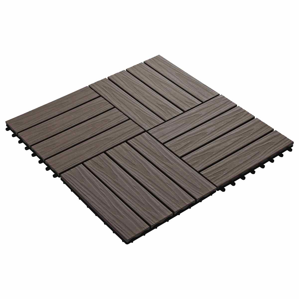 Terrasse Flise 3D-design 11 stk. 30 x 30 cm WPC - Billede 3