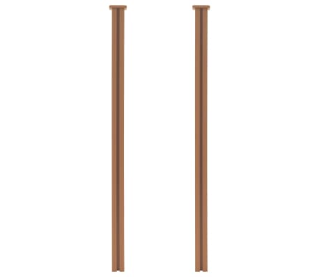 vidaXL Fence Posts 2 pcs WPC 185 cm