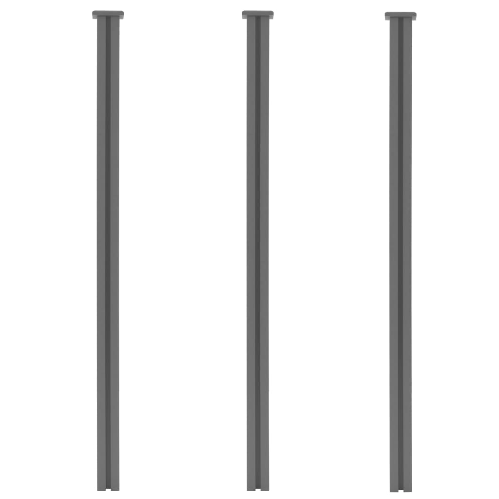 vidaXL Stâlpi pentru gard, 3 buc., 185 cm, WPC