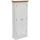 vidaXL Szafka na płyty, lite drewno dębowe, 50 x 22 x 122 cm