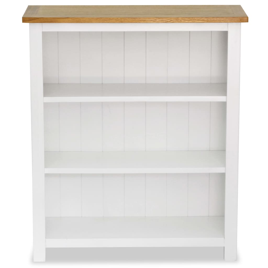 

vidaXL Boekenkast met 3 schappen 72x22,5x82 cm massief eikenhout