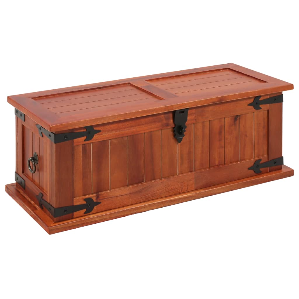 vidaXL Coffre de rangement 60x25x22 cm Bois d'acacia solide