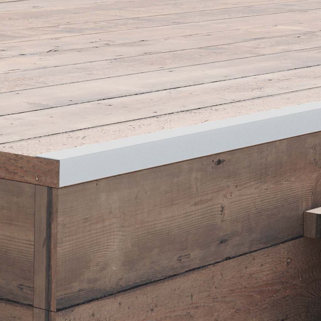 vidaXL terrassevinkellister 5 stk. aluminium 170 cm sølvfarvet