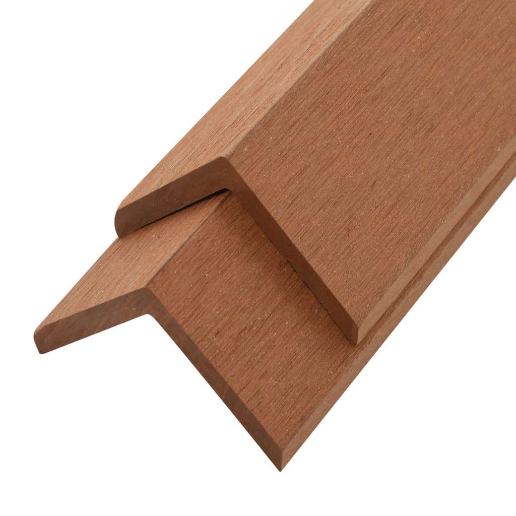 

vidaXL 5 pcs Decking Angle Trims WPC 66.9" Light Brown