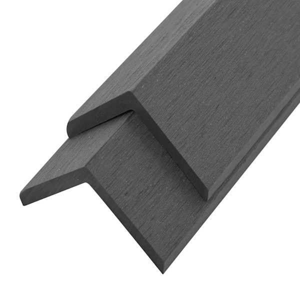 vidaXL 5 tk terrassi nurgaliistud, WPC 170 cm, hall
