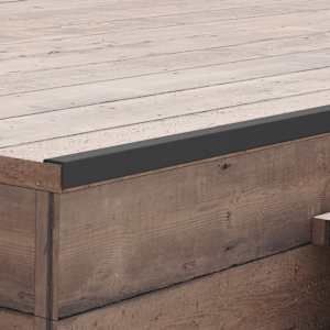 Talne obrobne letve 5 kosov WPC 170 cm črne