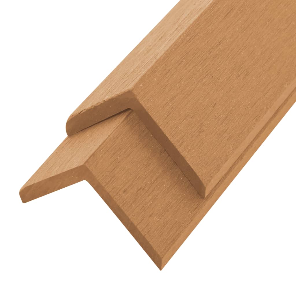 

vidaXL 5 pcs Decking Angle Trims WPC 66.9" Teak Color