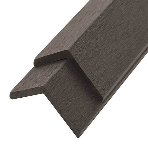 vidaXL 5 tk terrassi nurgaliistud, WPC 170 cm, tumepruun