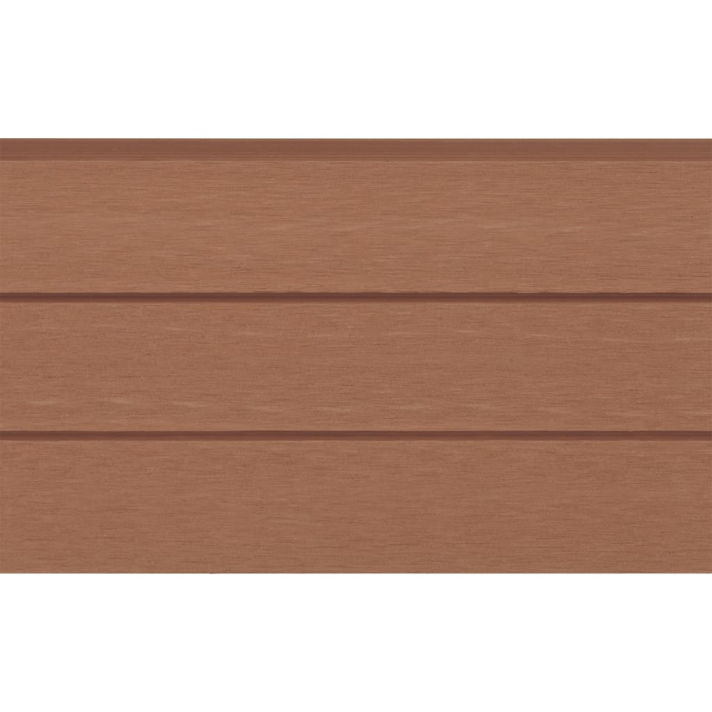 Atsarginės tvoros lentos, rudos, WPC, 7vnt., 170cm | Stepinfit