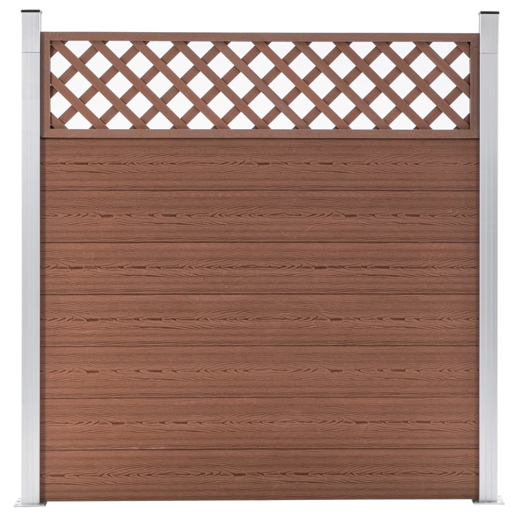 Atsarginės tvoros lentos, rudos, WPC, 7vnt., 170cm | Stepinfit