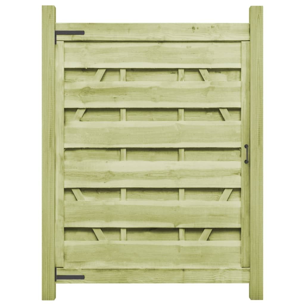 

vidaXL Poorten 2 st 150x200 cm geïmpregneerd grenenhout groen