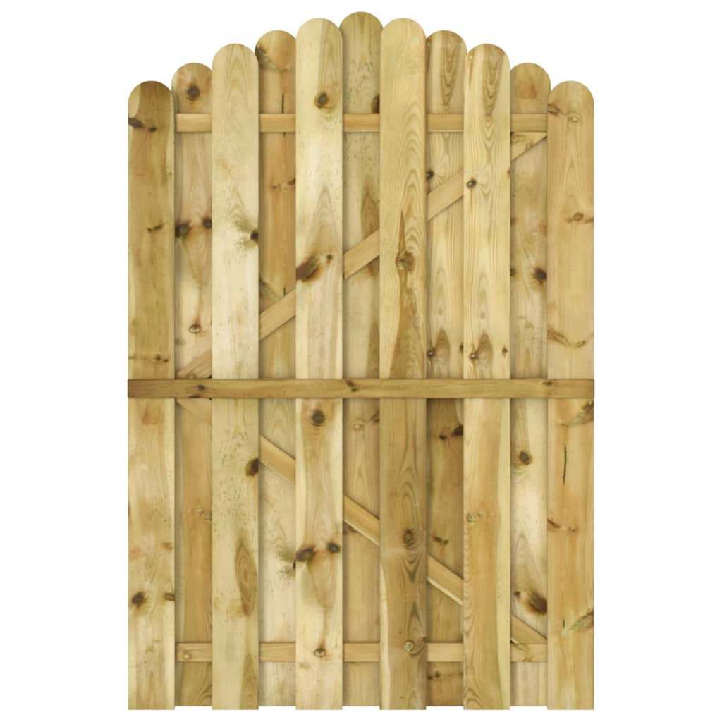 vidaXL Poartă de grădină, 100 x 150 cm, lemn de pin tratat vidaXL