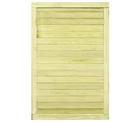 vidaXL Puerta de valla de madera de pino impregnada 150x100 cm