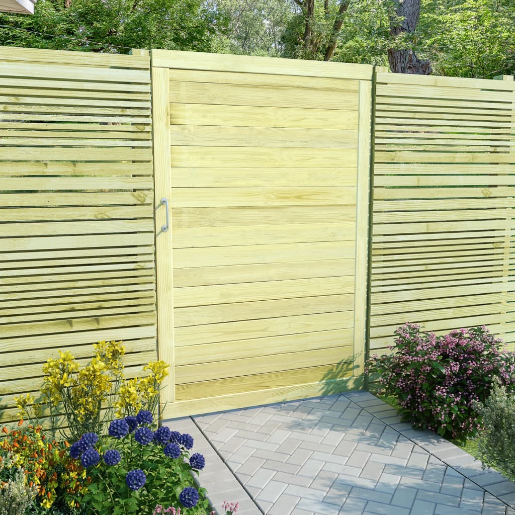 vidaXL Poartă de grădină, 150 x 100 cm, lemn de pin tratat vidaXL