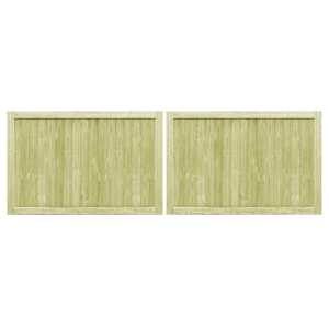 Zahradní brána 2křídlá impregnovaná borovice 300 x 100 cm - obrázek 2
