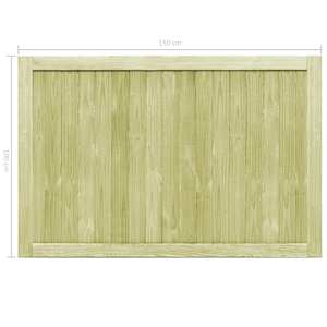 Zahradní brána 2křídlá impregnovaná borovice 300 x 100 cm - obrázek 8