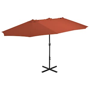 vidaXL p&auml;ikesevari alumiiniumpostiga, 460 x 270 cm, terrakota