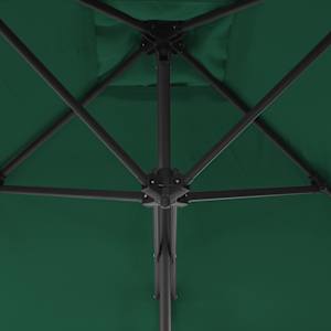 Zahradní slunečník s ocelovou tyčí 250 x 250 cm zelený - obrázek 4
