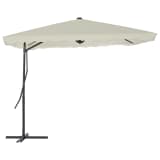 vidaXL Sombrilla de jardín con palo de acero 250x250 cm arena