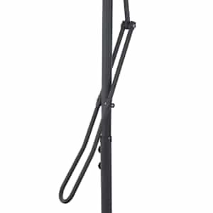 Zahradní slunečník s ocelovou tyčí 250 x 250 cm antracitový - obrázek 5