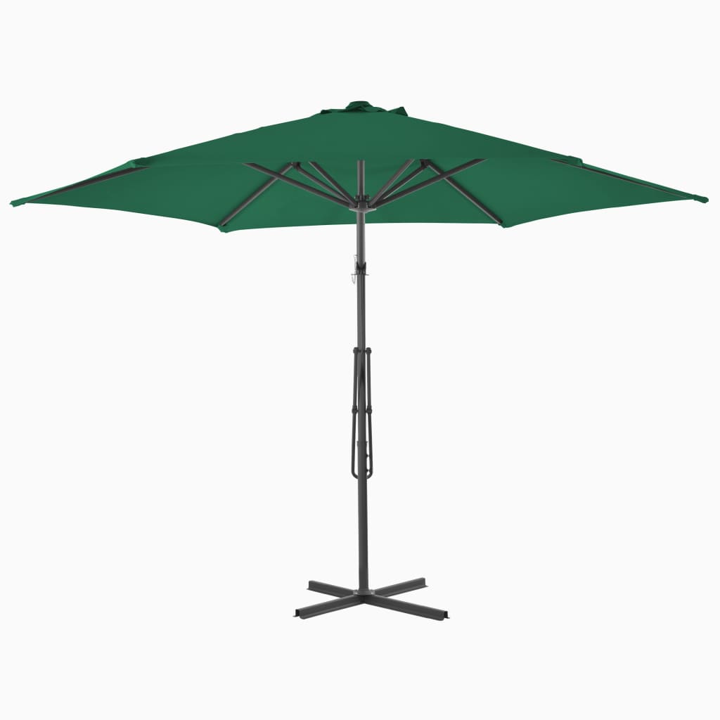 Sonnenschirm mit Stahl-Mast 300 cm Grün kaufen 3
