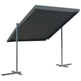 vidaXL Gazebo com teto retrátil e inclinável 350x250x225 cm antracite