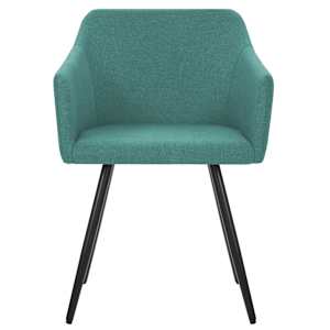 Jídelní židle 2 ks zelené textil - obrázek 3