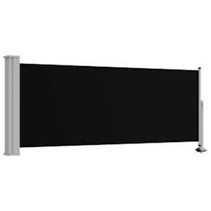vidaXL lahtit&otilde;mmatav terrassi k&uuml;lgsein, 100 x 300 cm, must
