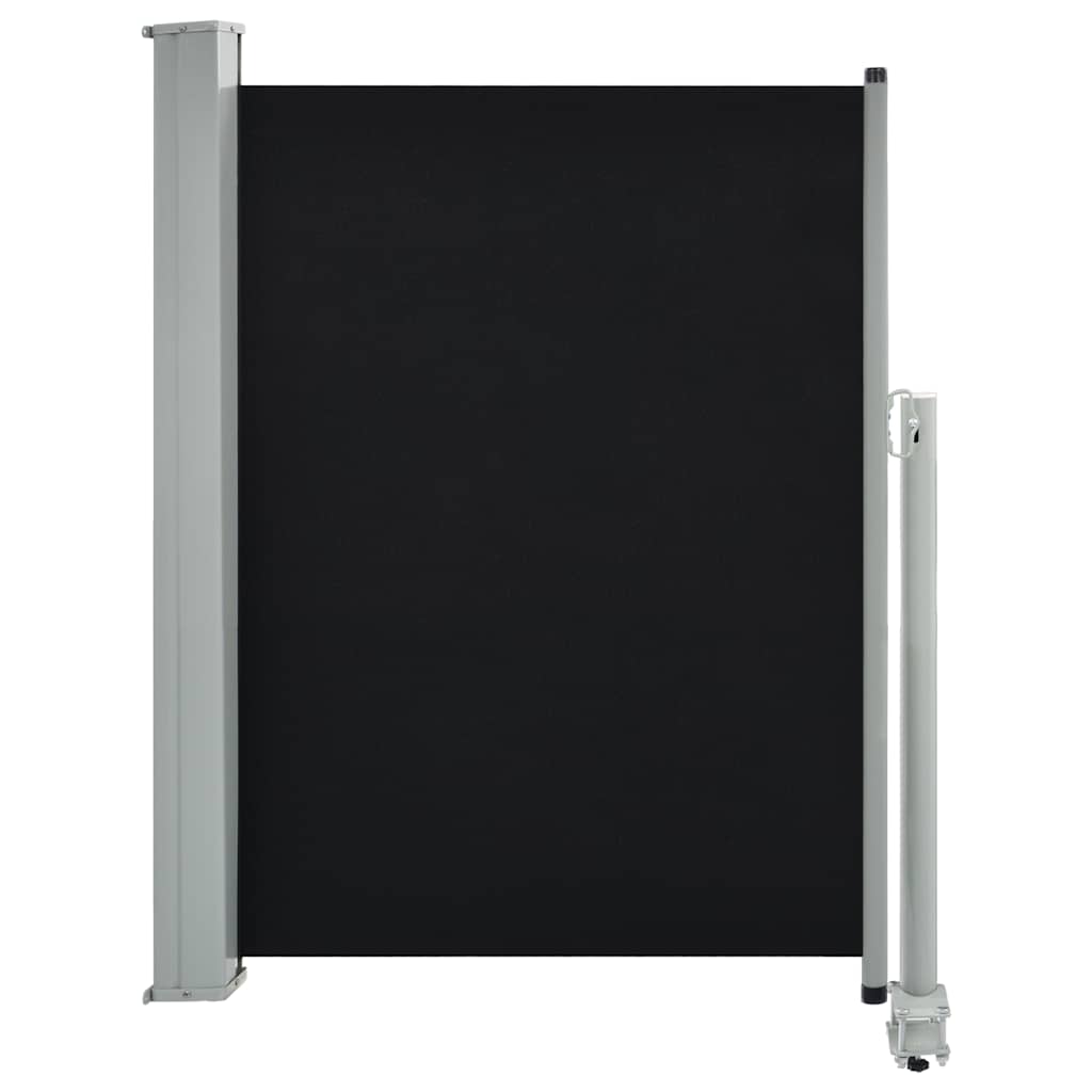 vidaXL TerasovĂˇ zatahovacĂ­ boÄŤnĂ­ markĂ˝za 100 x 300 cm ÄŤernĂˇ