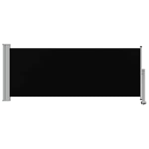 Terasová zatahovací boční markýza 100 x 300 cm černá - obrázek 6